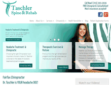 Tablet Screenshot of fairfaxchiropractor.com